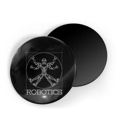 Da Vinci Vitruvian Robot Engineering Robotics Magnet