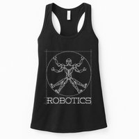 Da Vinci Vitruvian Robot Engineering Robotics Womens Tank Top