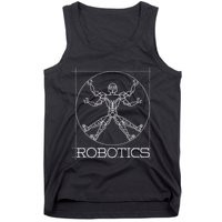 Da Vinci Vitruvian Robot Engineering Robotics Tank Top