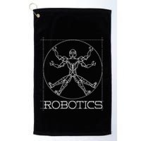 Da Vinci Vitruvian Robot Engineering Robotics Golf Towel