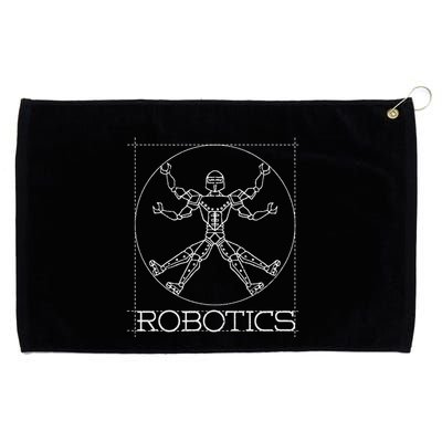 Da Vinci Vitruvian Robot Engineering Robotics Grommeted Golf Towel
