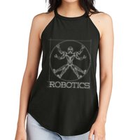 Da Vinci Vitruvian Robot Engineering Robotics Women's Perfect Tri Rocker Tank
