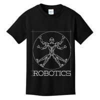 Da Vinci Vitruvian Robot Engineering Robotics Kids T-Shirt