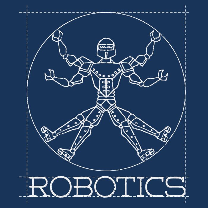 Da Vinci Vitruvian Robot Engineering Robotics Infant Baby Jersey Bodysuit