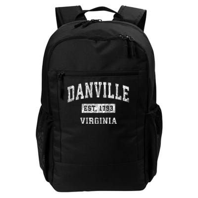 Danville Virginia Va Vintage Established Sports Design Daily Commute Backpack