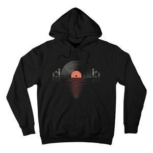 Distressed Vinyl Vacuum Tube Amp Sunset Hoodie