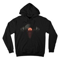 Distressed Vinyl Vacuum Tube Amp Sunset Hoodie