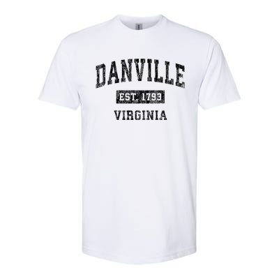 Danville Virginia Va Vintage Established Sports Design Softstyle CVC T-Shirt