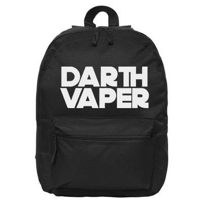 Darth Vaper Vape Life Vaping Nerd Geek Funny Joke 16 in Basic Backpack