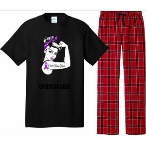 Domestic Violence Warrior Unbreakable Gift Awareness Tee Gift Pajama Set