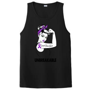 Domestic Violence Warrior Unbreakable Gift Awareness Tee Gift PosiCharge Competitor Tank