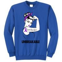 Domestic Violence Warrior Unbreakable Gift Awareness Tee Gift Sweatshirt