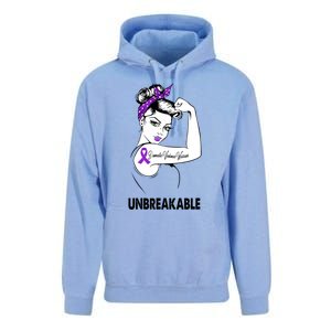 Domestic Violence Warrior Unbreakable Gift Awareness Tee Gift Unisex Surf Hoodie