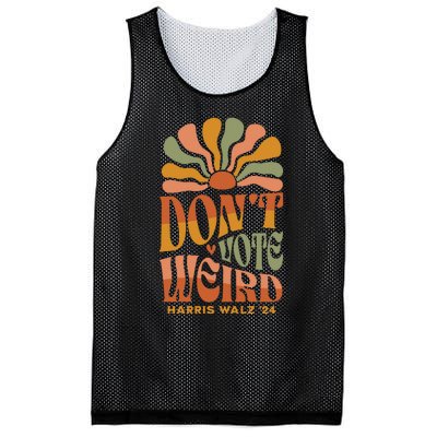 DonT Vote Weird Harris Walz 24 Mesh Reversible Basketball Jersey Tank