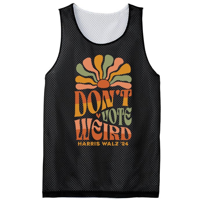 DonT Vote Weird Harris Walz 24 Mesh Reversible Basketball Jersey Tank