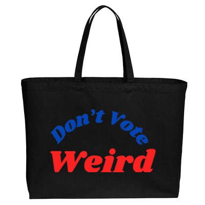 DonT Vote Weird Apparel Cotton Canvas Jumbo Tote