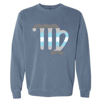 Demi Virgo Zodiac Sign Demi Pride Flag Great Gift Garment-Dyed Sweatshirt