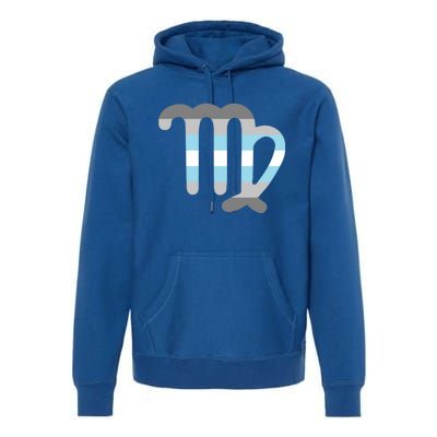 Demi Virgo Zodiac Sign Demi Pride Flag Great Gift Premium Hoodie