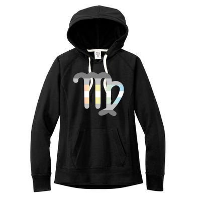 Demifluid Virgo Zodiac Sign Demifluid Pride Flag Gift Women's Fleece Hoodie