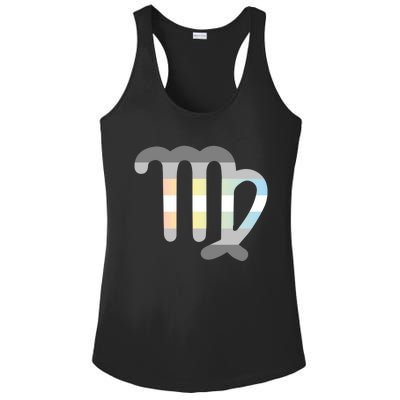 Demifluid Virgo Zodiac Sign Demifluid Pride Flag Gift Ladies PosiCharge Competitor Racerback Tank