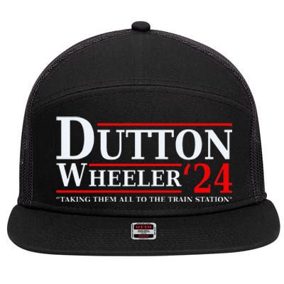 Dutton Wheeler 2024  Taking Them All To The Train Station 7 Panel Mesh Trucker Snapback Hat