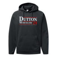 Dutton Wheeler 2024  Taking Them All To The Train Station Performance Fleece Hoodie