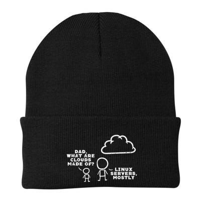 Dad What Are Clouds Made Of Linux Servers It Programmer Knit Cap Winter Beanie