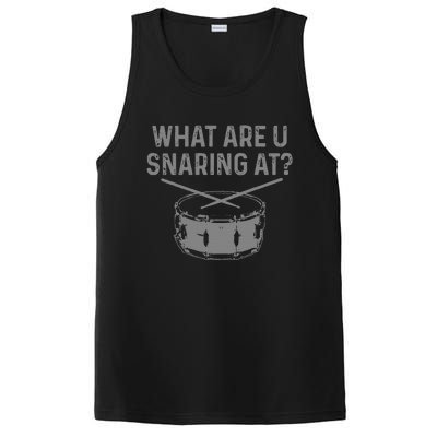 Drummer What Are You Snaring At Funny Drums Snare PosiCharge Competitor Tank