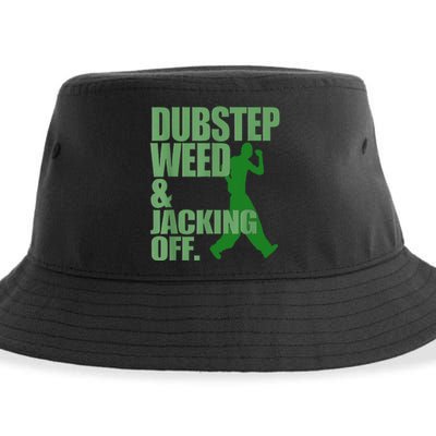 Dubstep Weed And Jacking Off Sustainable Bucket Hat