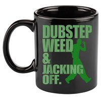 Dubstep Weed And Jacking Off 11oz C Handle Ceramic Mug