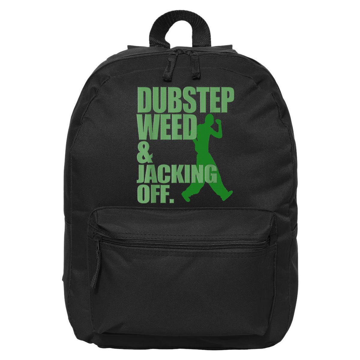 Dubstep Weed And Jacking Off 16 in Basic Backpack