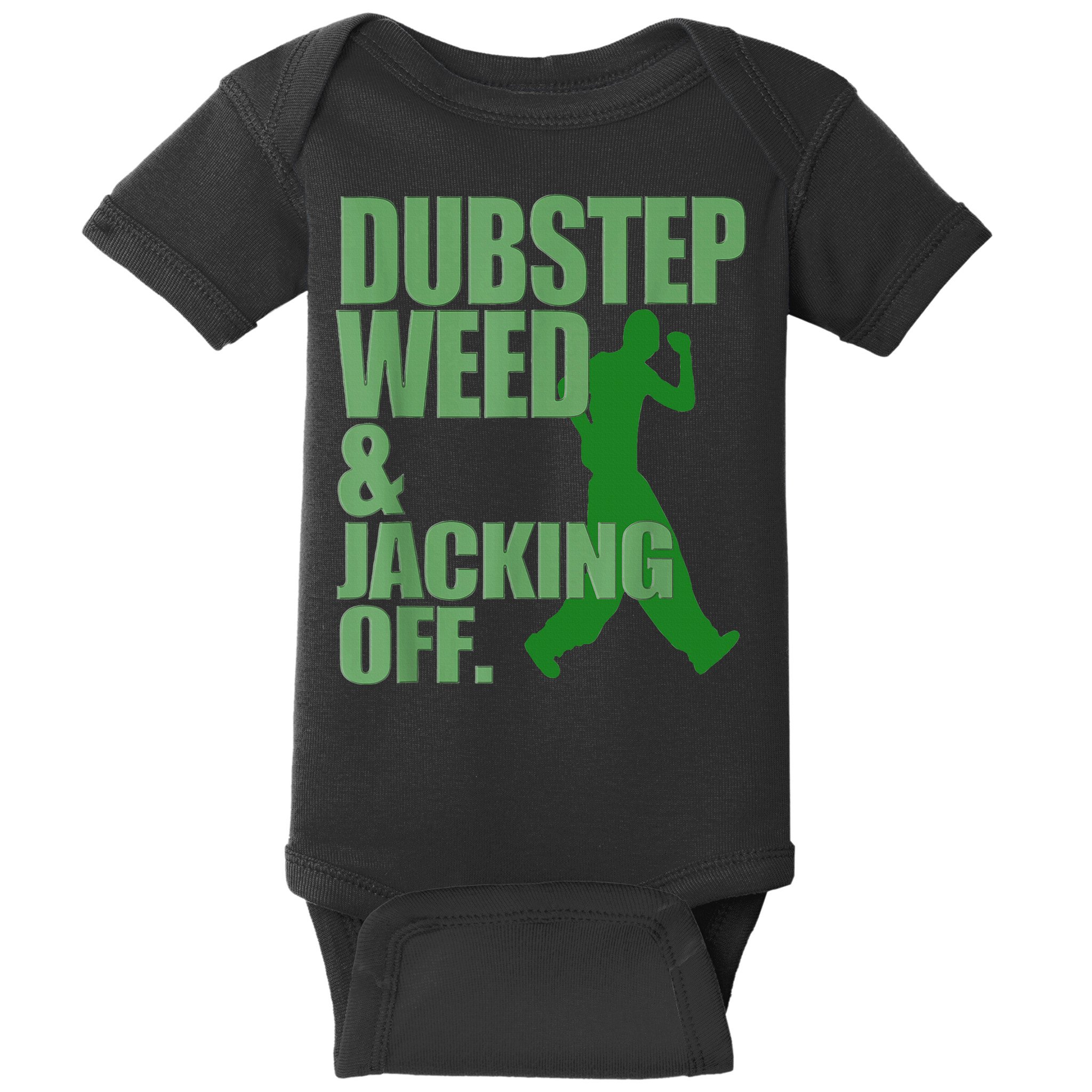 Dubstep Weed And Jacking Off Baby Bodysuit