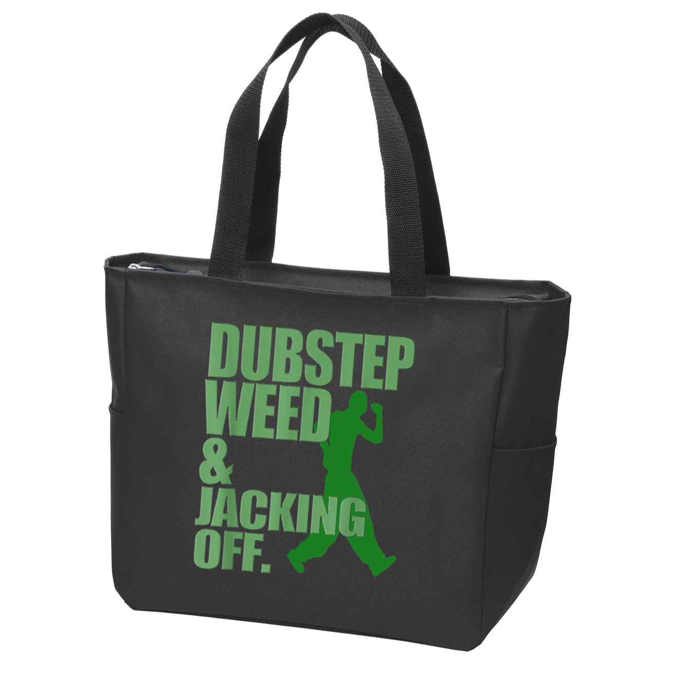 Dubstep Weed And Jacking Off Zip Tote Bag