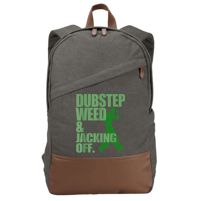 Dubstep Weed And Jacking Off Cotton Canvas Backpack
