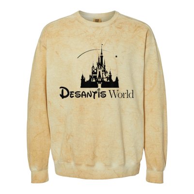 Desantis World AntiWoke Corporation Political Colorblast Crewneck Sweatshirt