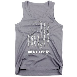 Distressed Welder American Flag USA Patriotic Welder Tank Top