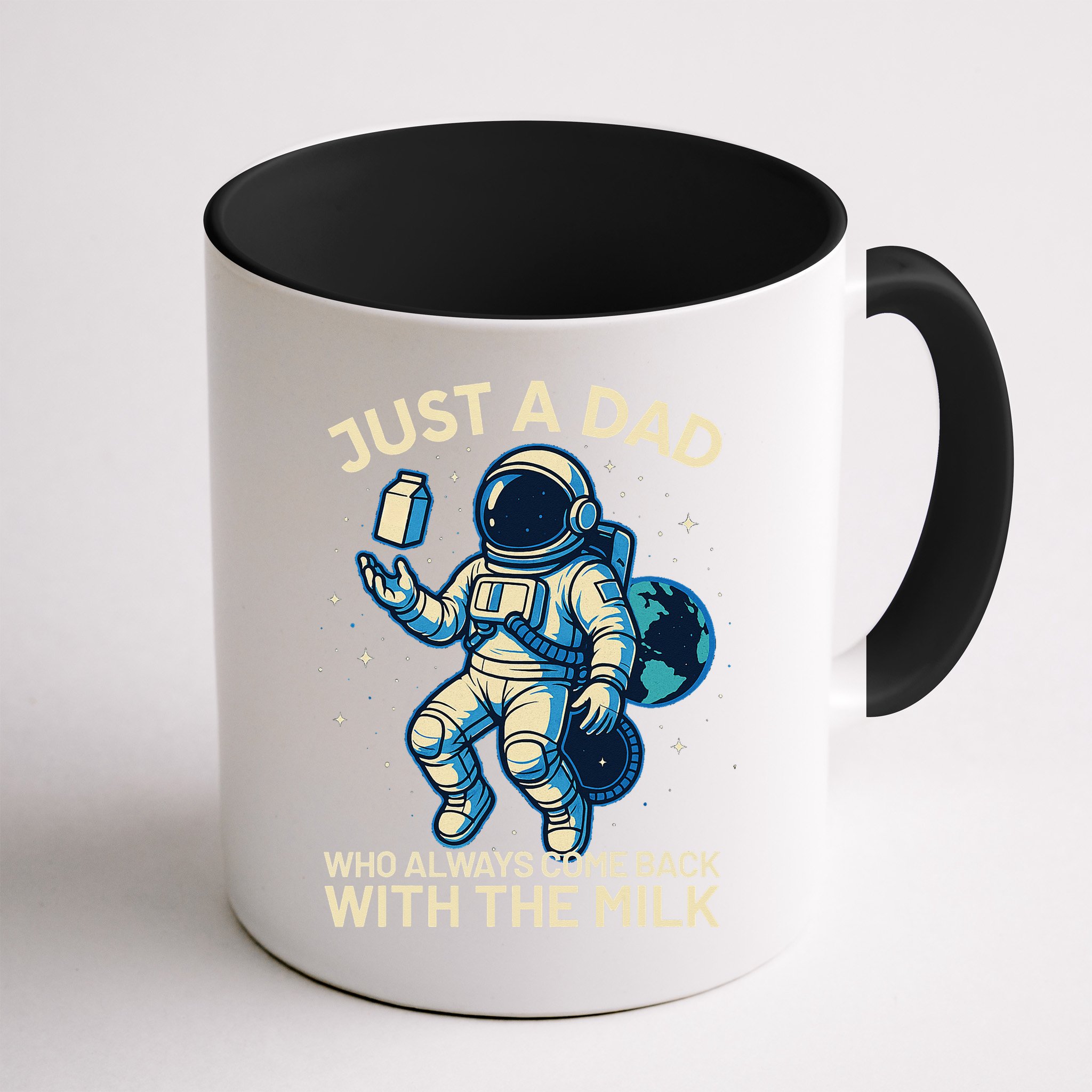 Dad Who Always Came Back With The Milk Star Astronaut Space Mug