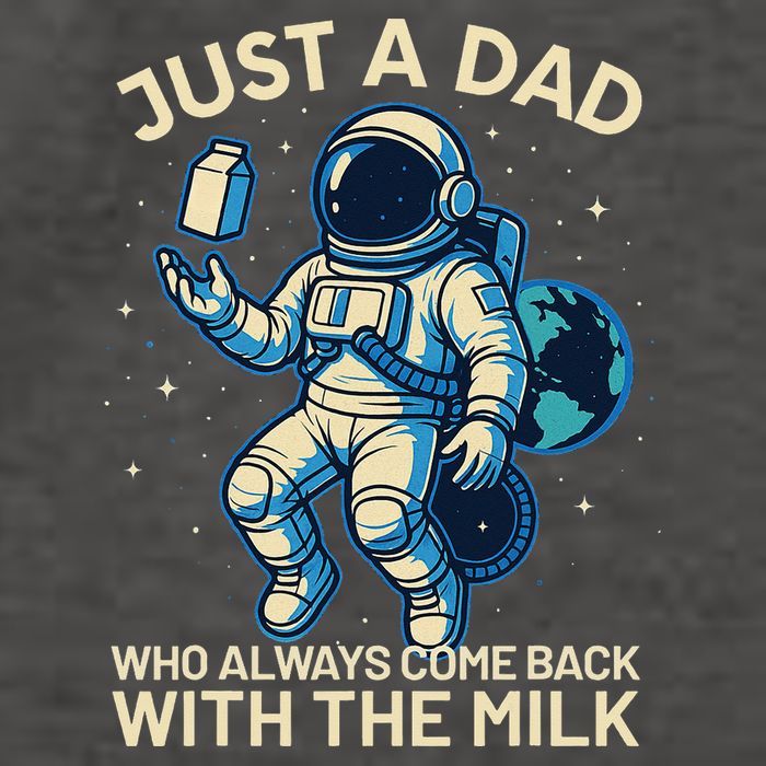 Dad Who Always Came Back With The Milk Star Astronaut Space Vector Backpack