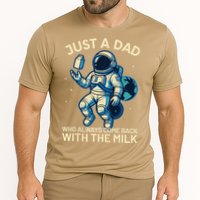 Dad Who Always Came Back With The Milk Star Astronaut Space Cooling Performance Crew T-Shirt