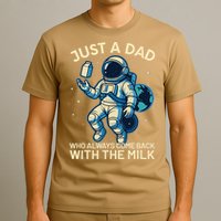Dad Who Always Came Back With The Milk Star Astronaut Space T-Shirt