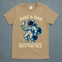 Dad Who Always Came Back With The Milk Star Astronaut Space T-Shirt