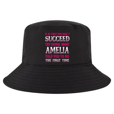 Do What Amelia Told You To Do Name Sayings Personalized Meaningful Gift Cool Comfort Performance Bucket Hat