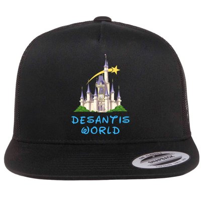 Desantis World Anti Woke Conservative Flat Bill Trucker Hat