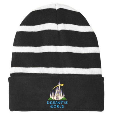 Desantis World Anti Woke Conservative Striped Beanie with Solid Band