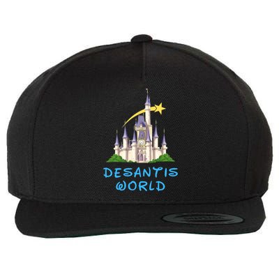 Desantis World Anti Woke Conservative Wool Snapback Cap