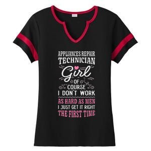 Dont Work As Hard As Appliances Repair Technician Ladies Halftime Notch Neck Tee