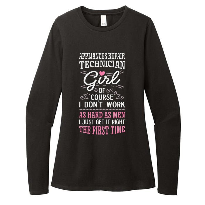 Dont Work As Hard As Appliances Repair Technician Womens CVC Long Sleeve Shirt