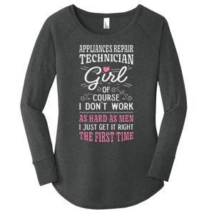 Dont Work As Hard As Appliances Repair Technician Women's Perfect Tri Tunic Long Sleeve Shirt