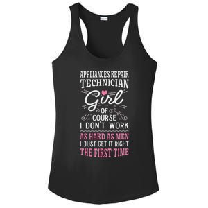 Dont Work As Hard As Appliances Repair Technician Ladies PosiCharge Competitor Racerback Tank