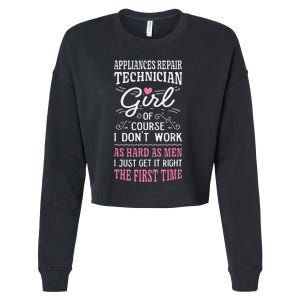 Dont Work As Hard As Appliances Repair Technician Cropped Pullover Crew